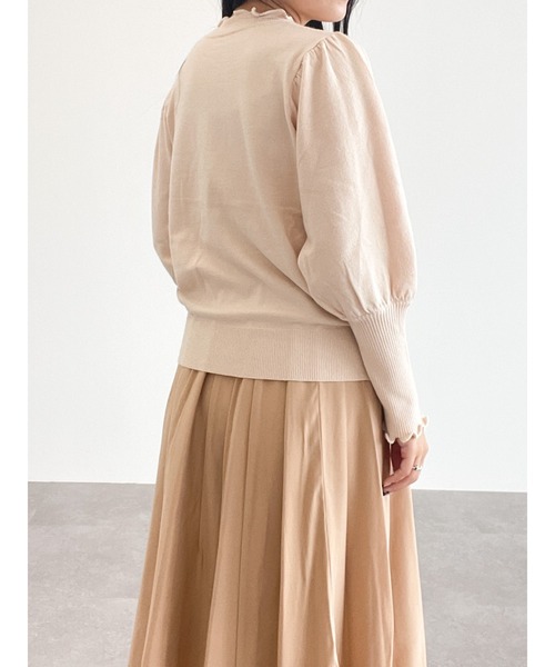 Areeam（アリーム）の「好きをちりばめたプチハイネックトップス（ニット/セーター・レディース・ベージュ/アイボリー・FREE）」の5枚目の写真