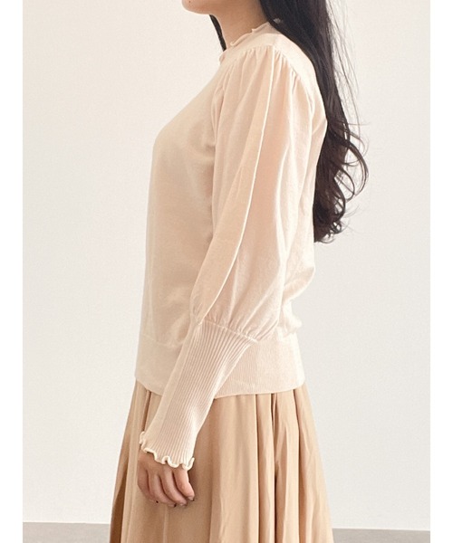 Areeam（アリーム）の「好きをちりばめたプチハイネックトップス（ニット/セーター・レディース・ベージュ/アイボリー・FREE）」の11枚目の写真