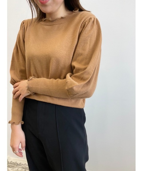 Areeam（アリーム）の「好きをちりばめたプチハイネックトップス（ニット/セーター・レディース・ベージュ/アイボリー・FREE）」の18枚目の写真