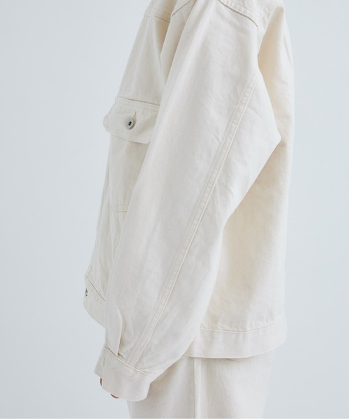 MARKAWAREデニムジャケット　TYPE-1 アイボリー marka（マーカ）の「【marka/MARKAWARE】DENIM JACKET TYPE-1
