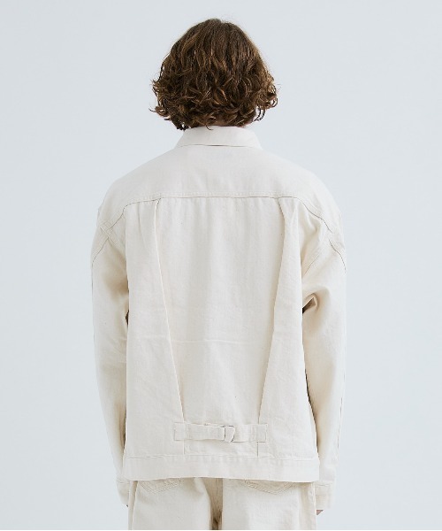 MARKAWAREデニムジャケット　TYPE-1 アイボリー marka（マーカ）の「【marka/MARKAWARE】DENIM JACKET TYPE-1
