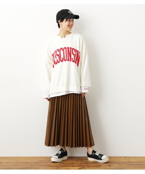 RODEO CROWNS WIDE BOWL（ロデオクラウンズワイドボウル）の「Fレザープリーツスカート（スカート・レディース・ブラウン/ブラック・FREE）」の12枚目の写真