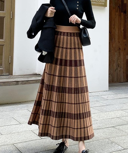 Girly Doll（ガーリードール）の「ロングスカート（スカート・レディース・ブラック/ブラウン・F）」の6枚目の写真