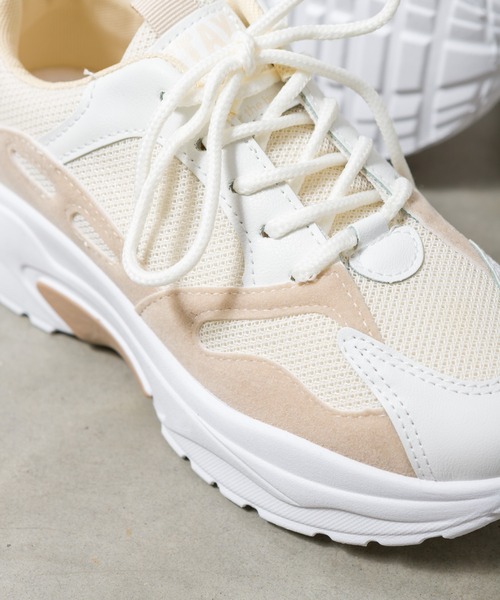 SpRay(スプレイ)の「厚底スニーカー(スニーカー・レディース・ブラック/ベージュ・SMALL/MEDIUM/LARGE)」の7枚目の写真