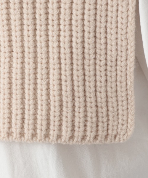 LOWRYS FARM（ローリーズファーム）の「ベストフウスヌード　959745（ネックウォーマー/スヌード・レディース・ブラック/アイボリー・FREE）」の12枚目の写真