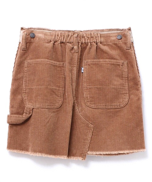 RNA（アールエヌエー）の「G1021 リメイク風コーデュロイミニスカート（スカート・レディース・オフホワイト/ミント/ブラウン・MEDIUM）」の6枚目の写真