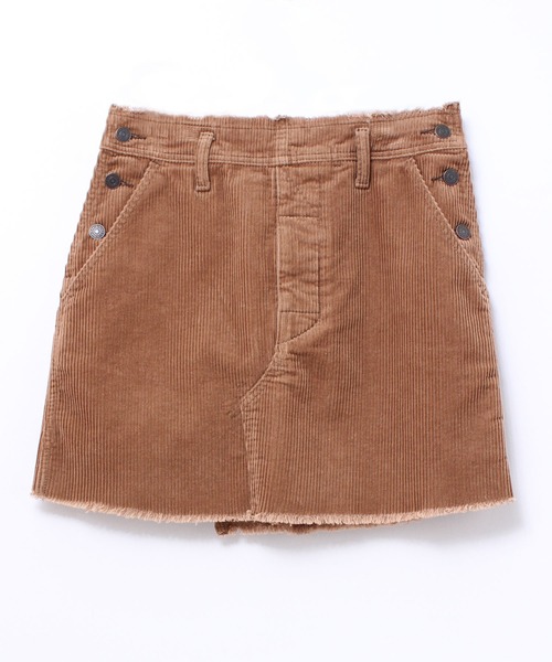 RNA（アールエヌエー）の「G1021 リメイク風コーデュロイミニスカート（スカート・レディース・オフホワイト/ミント/ブラウン・MEDIUM）」の18枚目の写真