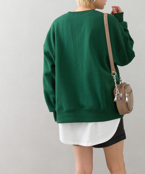 SpRay(スプレイ)の「裏起毛カレッジスウェット(スウェット・レディース・ネイビー/オフホワイト/ブルー/グリーン/オートミール・FREE)」の22枚目の写真