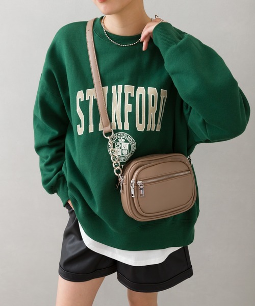 SpRay(スプレイ)の「裏起毛カレッジスウェット(スウェット・レディース・ネイビー/オフホワイト/ブルー/グリーン/オートミール・FREE)」の15枚目の写真