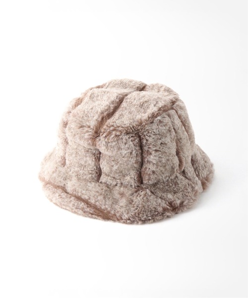 TWEED MILL(ツイードミル)の「【TWEEDMILL/ツイードミル】フェイクファーハット(ハット・レディース・ホワイト/ブラウン/グレー・FREE)」の13枚目の写真
