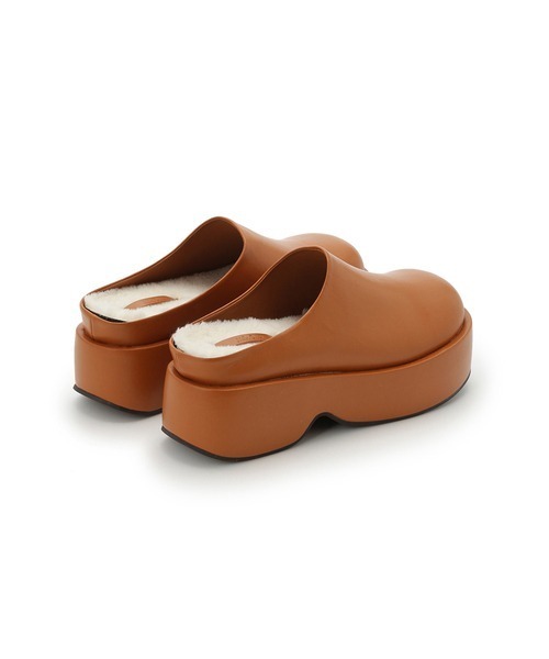 Mila Owen（ミラオーウェン）の「取り外しボアソール付きサボ（その他シューズ・レディース・キャメル/カーキ・38/36/37）」の3枚目の写真