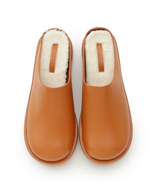 Mila Owen（ミラオーウェン）の「取り外しボアソール付きサボ（その他シューズ・レディース・キャメル/カーキ・38/36/37）」の6枚目の写真