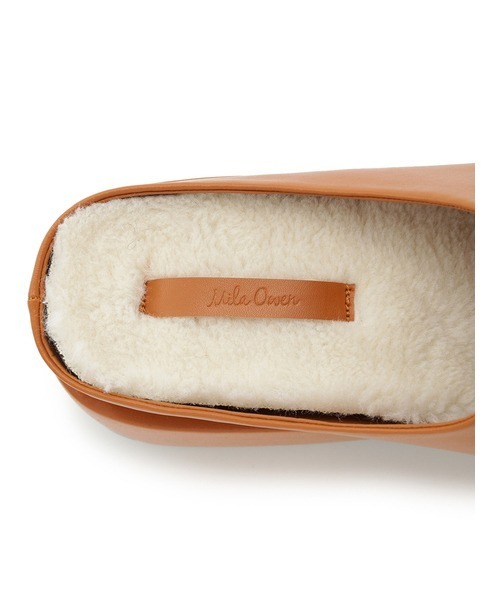 Mila Owen（ミラオーウェン）の「取り外しボアソール付きサボ（その他シューズ・レディース・キャメル/カーキ・38/36/37）」の7枚目の写真