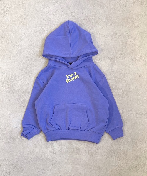 Life Support Products（ライフサポートプロダクツ）の「ワンポイント裏毛パーカー（90～150cm）（パーカー・キッズ・パープル/レッド/オフホワイト/グリーン/チャコール・90/100/110/120/130/95/140/150）」の4枚目の写真