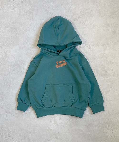 Life Support Products（ライフサポートプロダクツ）の「ワンポイント裏毛パーカー（90～150cm）（パーカー・キッズ・パープル/レッド/オフホワイト/グリーン/チャコール・90/100/110/120/130/95/140/150）」の3枚目の写真