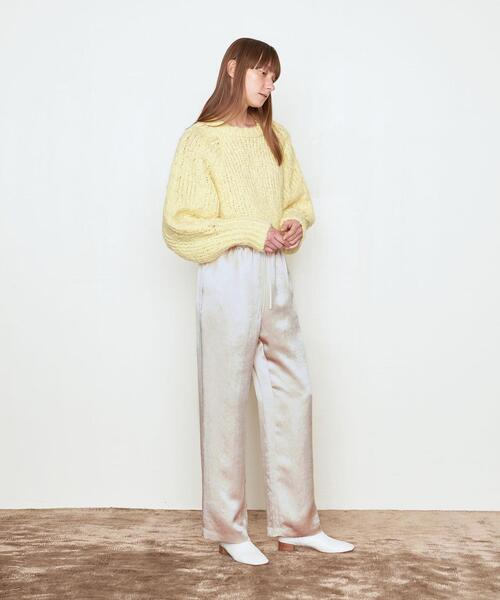 AEWEN MATOPH(イウエン マトフ)の「<AEWEN MATOPH(イウエン マトフ)>ACE サテン イージーパンツ(その他パンツ・レディース・ブラック/オフホワイト/クリーム・38/36)」の6枚目の写真