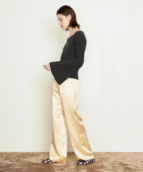 AEWEN MATOPH(イウエン マトフ)の「<AEWEN MATOPH(イウエン マトフ)>ACE サテン イージーパンツ(その他パンツ・レディース・ブラック/オフホワイト/クリーム・38/36)」の13枚目の写真