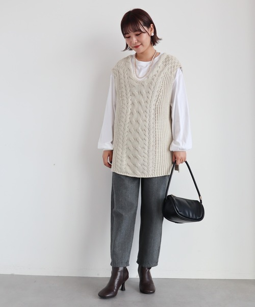 AMERICAN HOLIC（アメリカンホリック）の「シックツイードパンツ（その他パンツ・レディース・ブラック/ブラウン・S/M/L）」の10枚目の写真