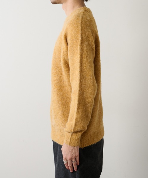 CIAOPANIC TYPY（チャオパニックティピー）の「モヘアライクシャギーニットプルオーバー（ニット/セーター・メンズ・オフホワイト/グレー/ダークグリーン/イエロー・MEDIUM/LARGE）」の6枚目の写真