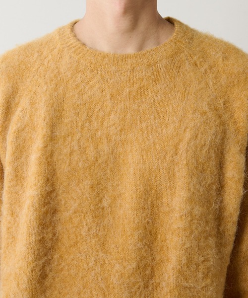 CIAOPANIC TYPY（チャオパニックティピー）の「モヘアライクシャギーニットプルオーバー（ニット/セーター・メンズ・オフホワイト/グレー/ダークグリーン/イエロー・MEDIUM/LARGE）」の8枚目の写真
