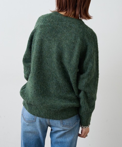 CIAOPANIC TYPY（チャオパニックティピー）の「モヘアライクシャギーニットプルオーバー（ニット/セーター・メンズ・オフホワイト/グレー/ダークグリーン/イエロー・MEDIUM/LARGE）」の22枚目の写真