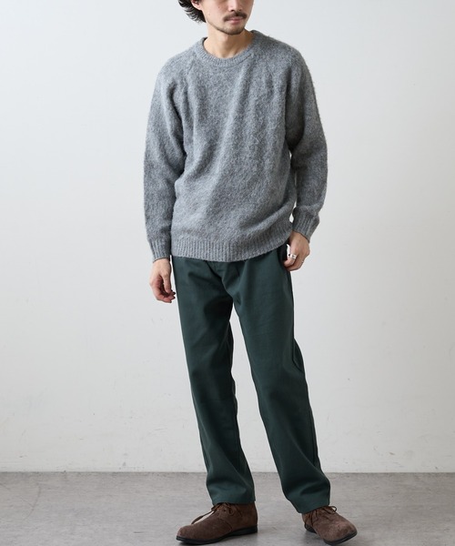 CIAOPANIC TYPY（チャオパニックティピー）の「モヘアライクシャギーニットプルオーバー（ニット/セーター・メンズ・オフホワイト/グレー/ダークグリーン/イエロー・MEDIUM/LARGE）」の17枚目の写真