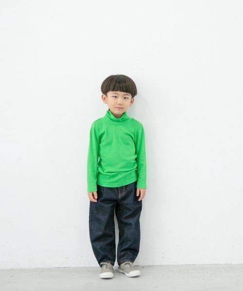 LOWRYS FARM(ローリーズファーム)の「ウォームカラータートルLS 229592(Tシャツ/カットソー・キッズ・ブラック/ブラウン/グリーン/オフホワイト・120cm/110cm/130cm)」の6枚目の写真