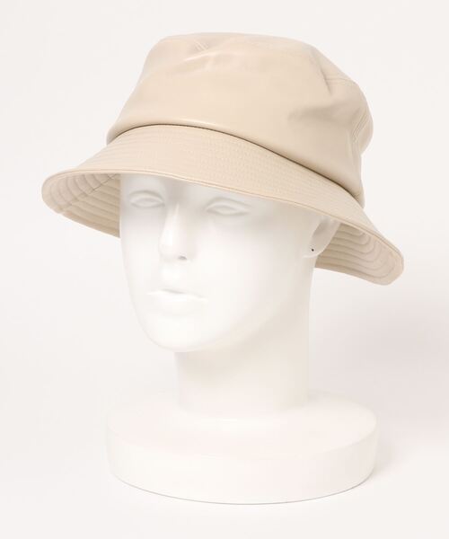 earth music&ecology（アースミュージックアンドエコロジー）の「フェイクレザーバケットハット＊（ハット・レディース・ブラック/ベージュ/ホワイト系その他2・FREE）」の2枚目の写真