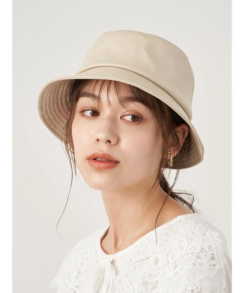 earth music&ecology（アースミュージックアンドエコロジー）の「フェイクレザーバケットハット＊（ハット・レディース・ブラック/ベージュ/ホワイト系その他2・FREE）」の6枚目の写真