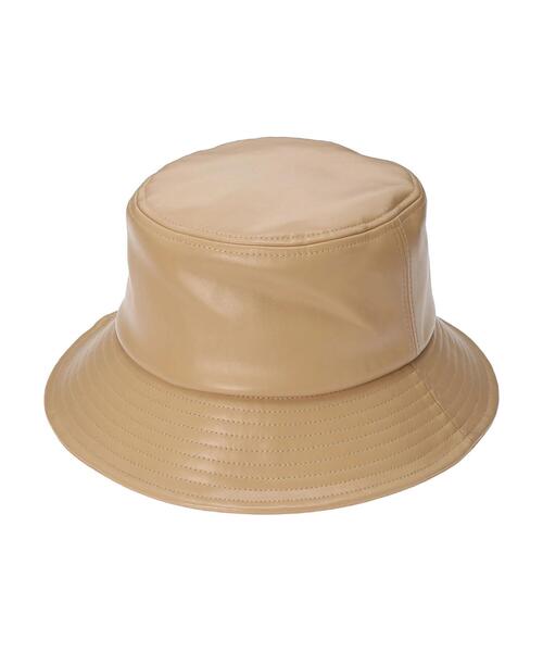 earth music&ecology（アースミュージックアンドエコロジー）の「フェイクレザーバケットハット＊（ハット・レディース・ブラック/ベージュ/ホワイト系その他2・FREE）」の15枚目の写真