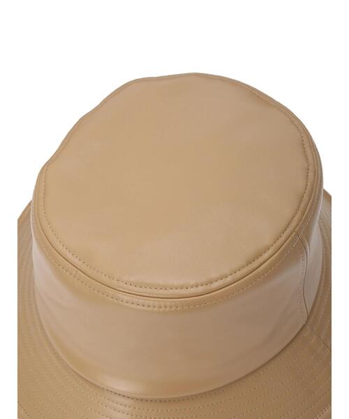 earth music&ecology（アースミュージックアンドエコロジー）の「フェイクレザーバケットハット＊（ハット・レディース・ブラック/ベージュ/ホワイト系その他2・FREE）」の22枚目の写真