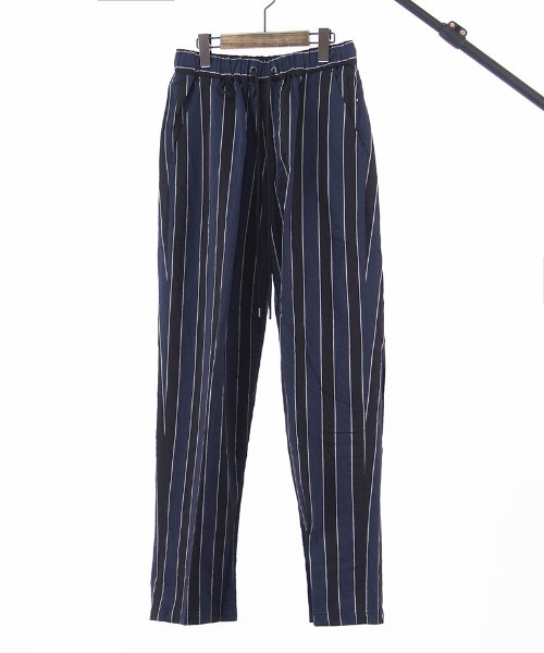 EGO TRIPPING(エゴトリッピング)の「mp9570- JOKER STRIPES TOURSERS トラウザーパンツ(その他パンツ・メンズ・ブラック×ブルー/オレンジ系その他・29/31/33)」の6枚目の写真