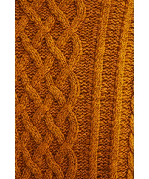 STYLEMIXER（スタイルミキサー）の「サイドスリットケーブルニット（ニット/セーター・レディース・イエロー系その他/チャコールグレー/ベージュ・FREE）」の10枚目の写真