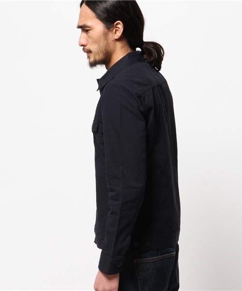 WEGO（ウィゴー）の「WEGO/フレンチリネン混Gジャン（デニムジャケット・メンズ・ホワイト/ブルー/ネイビー・MEDIUM/LARGE）」の11枚目の写真