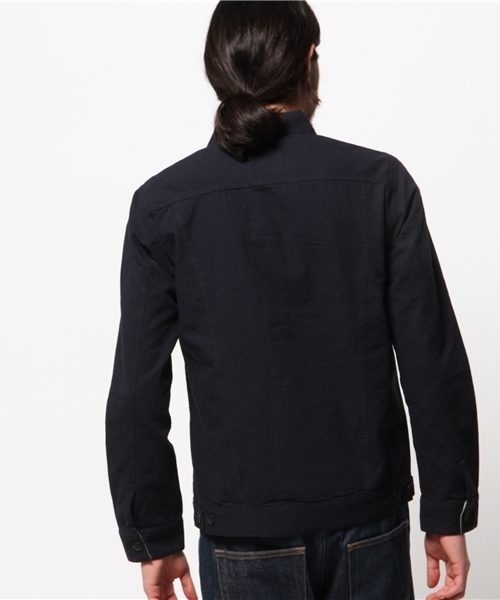 WEGO（ウィゴー）の「WEGO/フレンチリネン混Gジャン（デニムジャケット・メンズ・ホワイト/ブルー/ネイビー・MEDIUM/LARGE）」の12枚目の写真