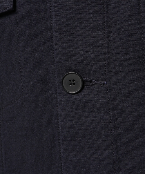 WEGO（ウィゴー）の「WEGO/フレンチリネン混Gジャン（デニムジャケット・メンズ・ホワイト/ブルー/ネイビー・MEDIUM/LARGE）」の7枚目の写真