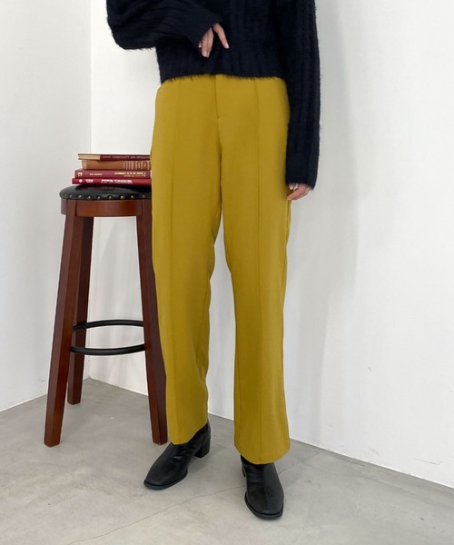 archives（アルシーヴ）の「センターシームカラーパンツ（その他パンツ・レディース・パープル/レッド/グリーン/ベージュ/イエロー・MEDIUM）」の4枚目の写真