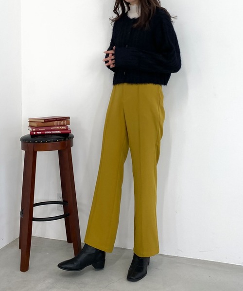 archives（アルシーヴ）の「センターシームカラーパンツ（その他パンツ・レディース・パープル/レッド/グリーン/ベージュ/イエロー・MEDIUM）」の13枚目の写真