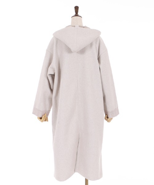 axes femme（アクシーズファム）の「ダブルフェイスコーディガン（ダッフルコート・レディース・モカ/チャコール/キナリ・MEDIUM）」の8枚目の写真