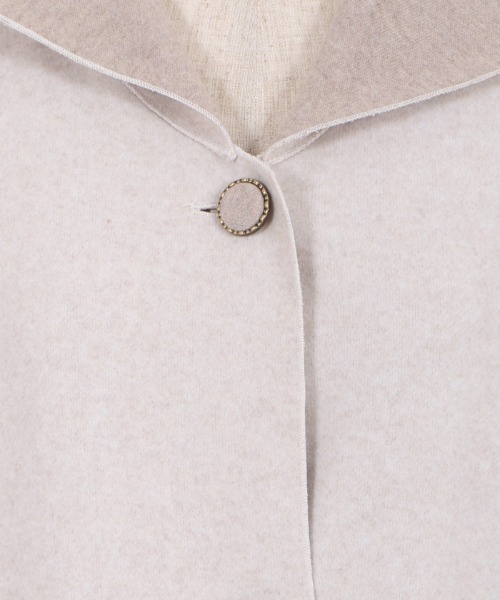 axes femme（アクシーズファム）の「ダブルフェイスコーディガン（ダッフルコート・レディース・モカ/チャコール/キナリ・MEDIUM）」の10枚目の写真