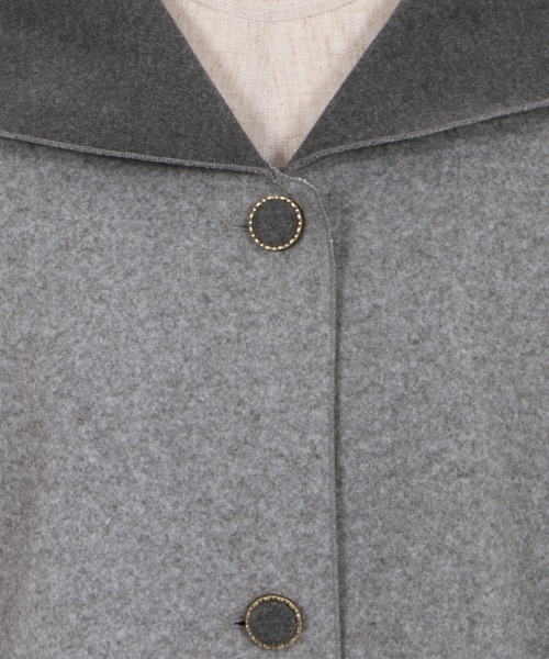 axes femme（アクシーズファム）の「ダブルフェイスコーディガン（ダッフルコート・レディース・モカ/チャコール/キナリ・MEDIUM）」の19枚目の写真