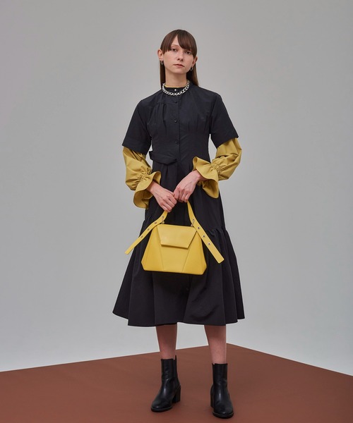 UNITED TOKYO(ユナイテッドトウキョウ)の「FRACTALミドルハンドルバッグ(ハンドバッグ・レディース・ブラック/イエロー・FREE)」の12枚目の写真