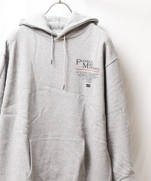 FRANKLIN & MARSHALL(フランクリンマーシャル)の「★FRANKLIN & MARSHALL★PRINTPK SIXSENSE - プリントパーカー(パーカー・レディース・ブラック/グレー・MEDIUM/LARGE/X-LARGE)」の1枚目の写真