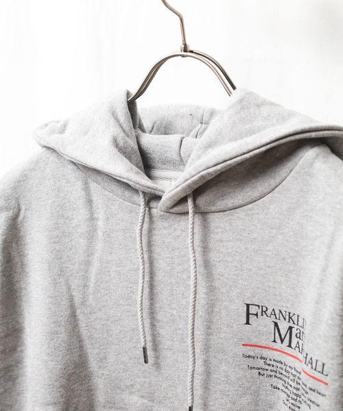FRANKLIN & MARSHALL(フランクリンマーシャル)の「★FRANKLIN & MARSHALL★PRINTPK SIXSENSE - プリントパーカー(パーカー・レディース・ブラック/グレー・MEDIUM/LARGE/X-LARGE)」の7枚目の写真