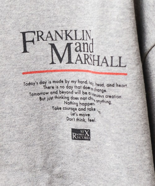 FRANKLIN & MARSHALL(フランクリンマーシャル)の「★FRANKLIN & MARSHALL★PRINTPK SIXSENSE - プリントパーカー(パーカー・レディース・ブラック/グレー・MEDIUM/LARGE/X-LARGE)」の8枚目の写真
