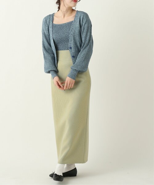 RAY CASSIN(レイカズン)の「メランジニットキャミ(キャミソール・レディース・ベージュ/パープル/ブルー・FREE)」の6枚目の写真