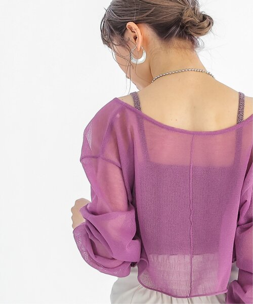 RAY CASSIN(レイカズン)の「メランジニットキャミ(キャミソール・レディース・ベージュ/パープル/ブルー・FREE)」の20枚目の写真