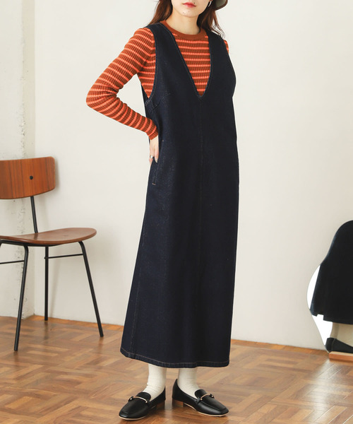 SENSE OF PLACE by URBAN RESEARCH（センスオブプレイスバイアーバンリサーチ）の「クルーネックリブコンパクトセーター（ニット/セーター・レディース・ブラック/ライトピンク/ミント/ホワイト系その他/ベージュ系その他/ライトベージュ・ONE）」の6枚目の写真