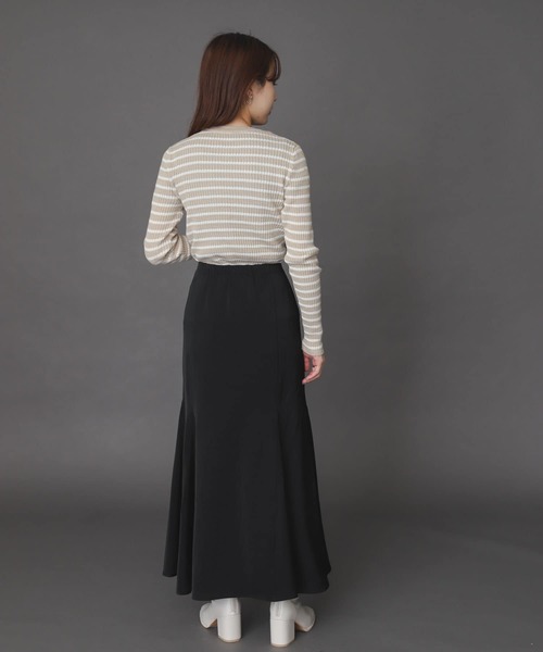 SENSE OF PLACE by URBAN RESEARCH（センスオブプレイスバイアーバンリサーチ）の「クルーネックリブコンパクトセーター（ニット/セーター・レディース・ブラック/ライトピンク/ミント/ホワイト系その他/ベージュ系その他/ライトベージュ・ONE）」の18枚目の写真