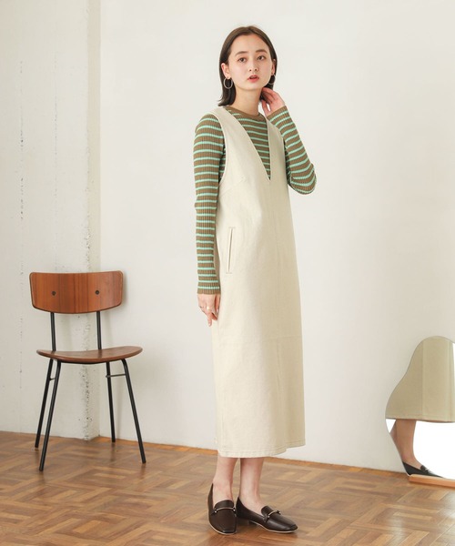 SENSE OF PLACE by URBAN RESEARCH（センスオブプレイスバイアーバンリサーチ）の「クルーネックリブコンパクトセーター（ニット/セーター・レディース・ブラック/ライトピンク/ミント/ホワイト系その他/ベージュ系その他/ライトベージュ・ONE）」の20枚目の写真